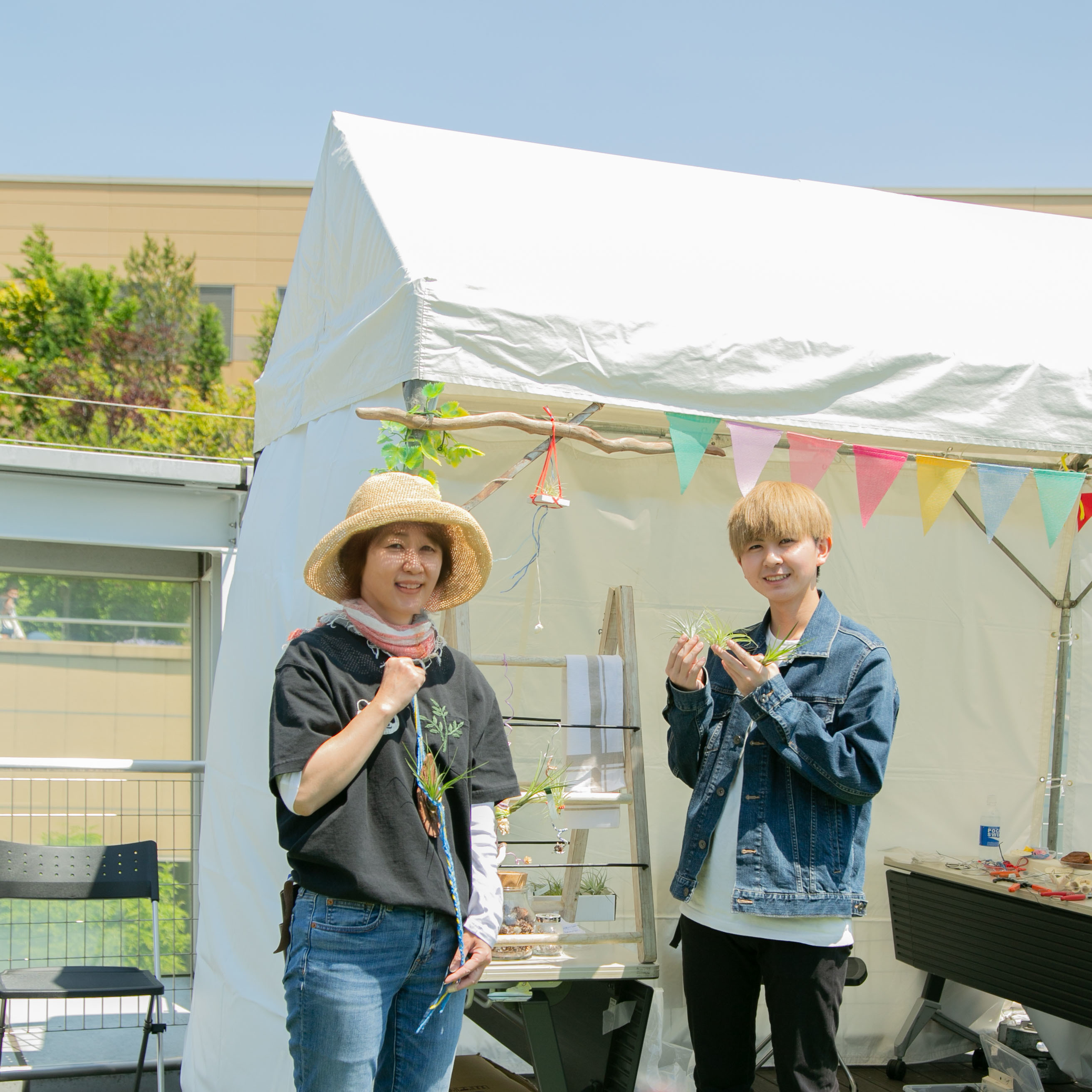 アウトドアワークショップ/まんまる多肉植物